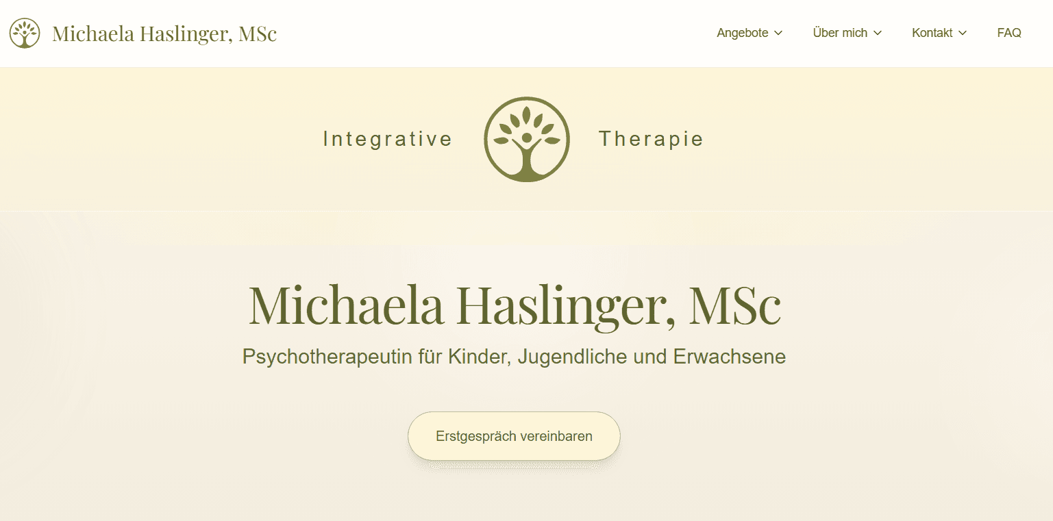 Website-Projekt Haslinger Praxis
